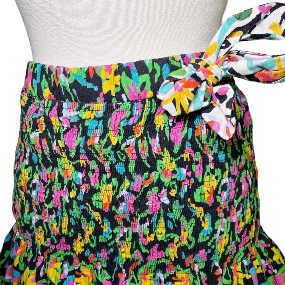 Tanya Taylor Vibrant Floral Bubble Mini Skirt - Picture 4 of 15